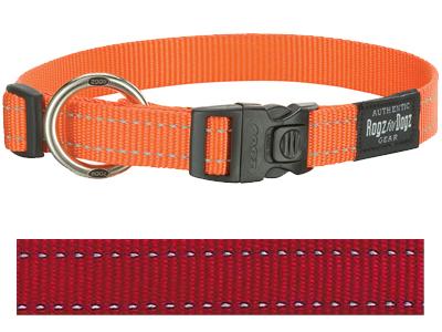 Rogz for Dogs Fanbelt Hondenhalsband Verstelbaar Rood 56 x 2 cm