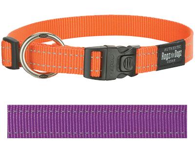 Rogz for Dogs Fanbelt Hondenhalsband Verstelbaar Paars 56 x 2 cm