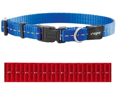 Rogz for Dogs Nitelife Hondenhalsband Verstelbaar Rood 32 x 1,1 cm