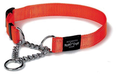 Rogz for Dogs  Lumberjack Choker Verstelbaar Oranje 73 x 2,5 cm