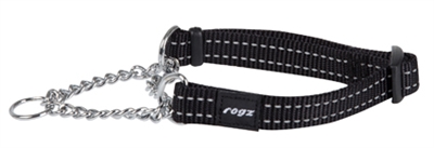 Rogz for Dogs  Snake Choker Verstelbaar Zwart 40 x 1,6 cm