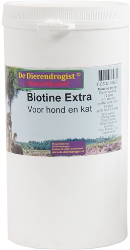 Dierendrogist biotine poeder+kruiden hond/kat