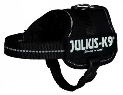 Julius k9 powerharnas / tuig voor labels zwart