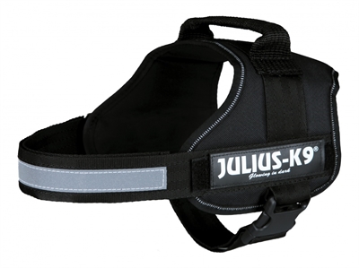 Julius k9 powerharnas / tuig voor labels zwart