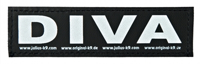 Julius k9 labels voor powerharnas / tuig diva