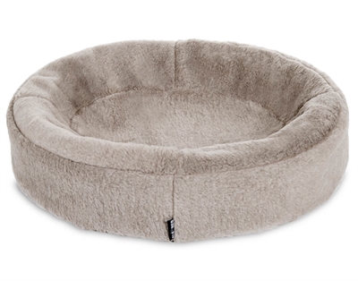 Bia Bed fleece Hoes hondenmand taupe 70x60x15 cm.