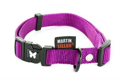 Martin sellier halsband nylon paars verstelbaar 20-30CM