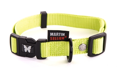 Martin sellier halsband nylon groen verstelbaar 30-45CM