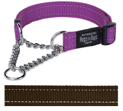 Rogz for Dogs  Fanbelt Choker Verstelbaar Bruin 56 x 2 cm