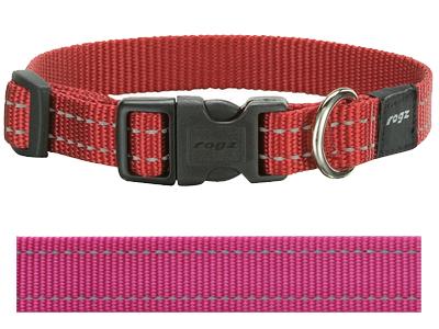 Rogz for Dogs Snake Hondenhalsband Verstelbaar Roze 40 x 1,6 cm