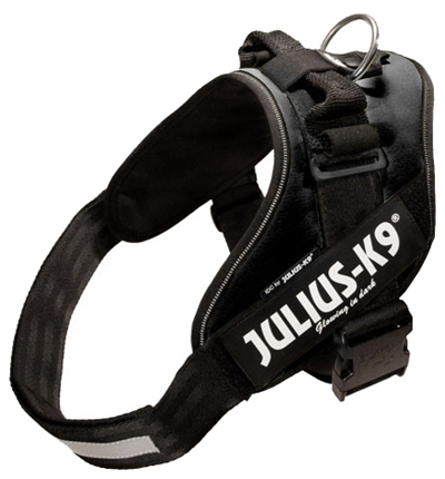 Julius K9 Power-Harnas/Tuig Nylon Zwart 91 x 5 cm