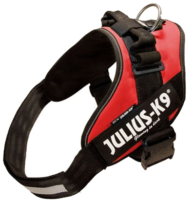 Julius K9 Power-Harnas/Tuig Nylon Rood 112 x 5 cm