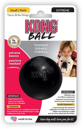 Kong xtreme rubber bal zwart