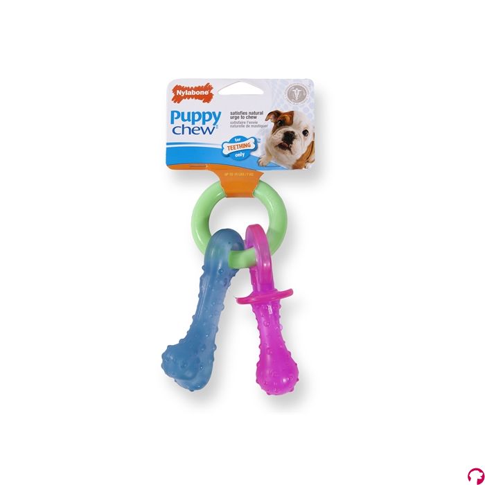 Nylabone puppy chew bijtring speen / bot puppyspeelgoed
