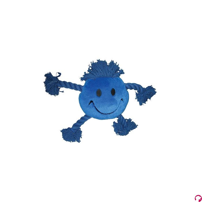 Happy pet happy faces pluche smiley blauw