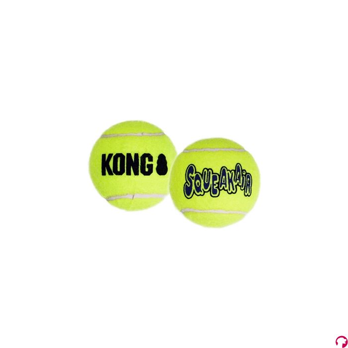 Kong squeakair tennisbal geel met piep