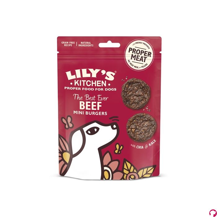 Lily's kitchen dog the best ever beef mini burgers