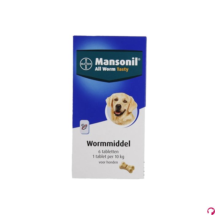 Mansonil hond all worm tabletten