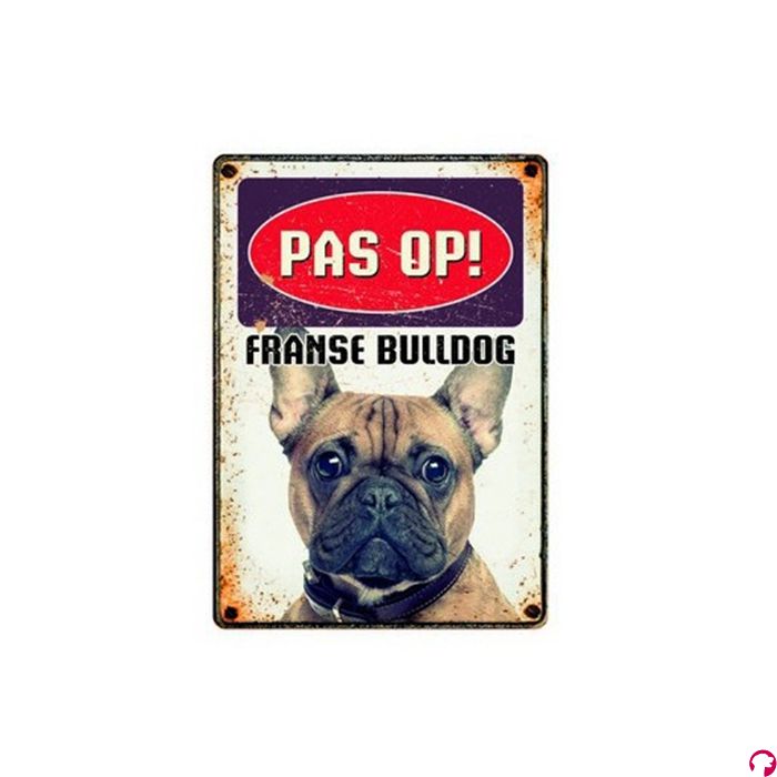 Plenty gifts waakbord blik franse bulldog