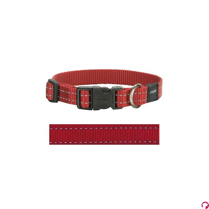 Rogz for dogs snake halsband rood