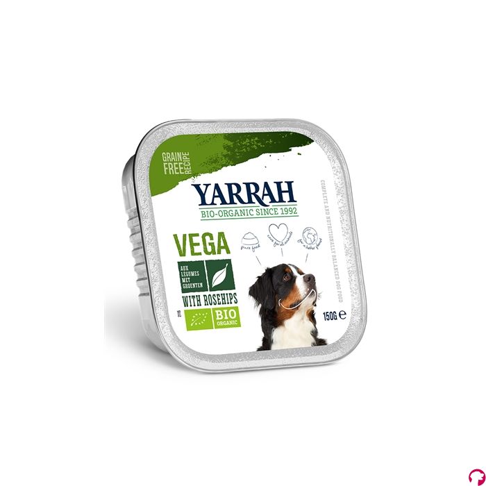 Yarrah dog alu brokjes vega met rozenbottels