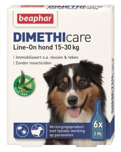 Beaphar dimethicare lineon hond tegen vlooien en teken