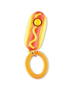 Brightkins smarty pooch training clicker hotdog