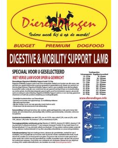 Budget premium dogfood digestive & mobility support lamb