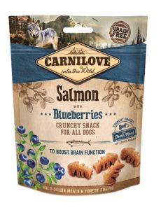 Carnilove crunchy snack zalm / blauwe bes
