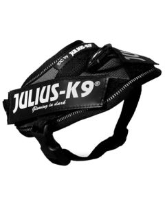Julius k9 idc powerharnas/tuig voor labels zwart