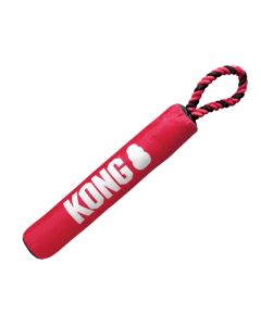 Kong signature stick met touw rood / zwart