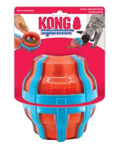 Kong treat spinner voer / snack dispenser oranje / blauw