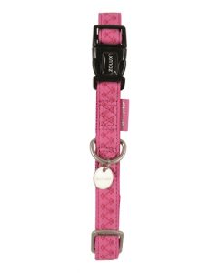 Macleather halsband roze