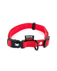 Martin halsband nylon rood verstelbaar
