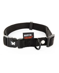 Martin halsband nylon zwart verstelbaar