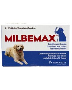 Milbemax tablet ontworming hond